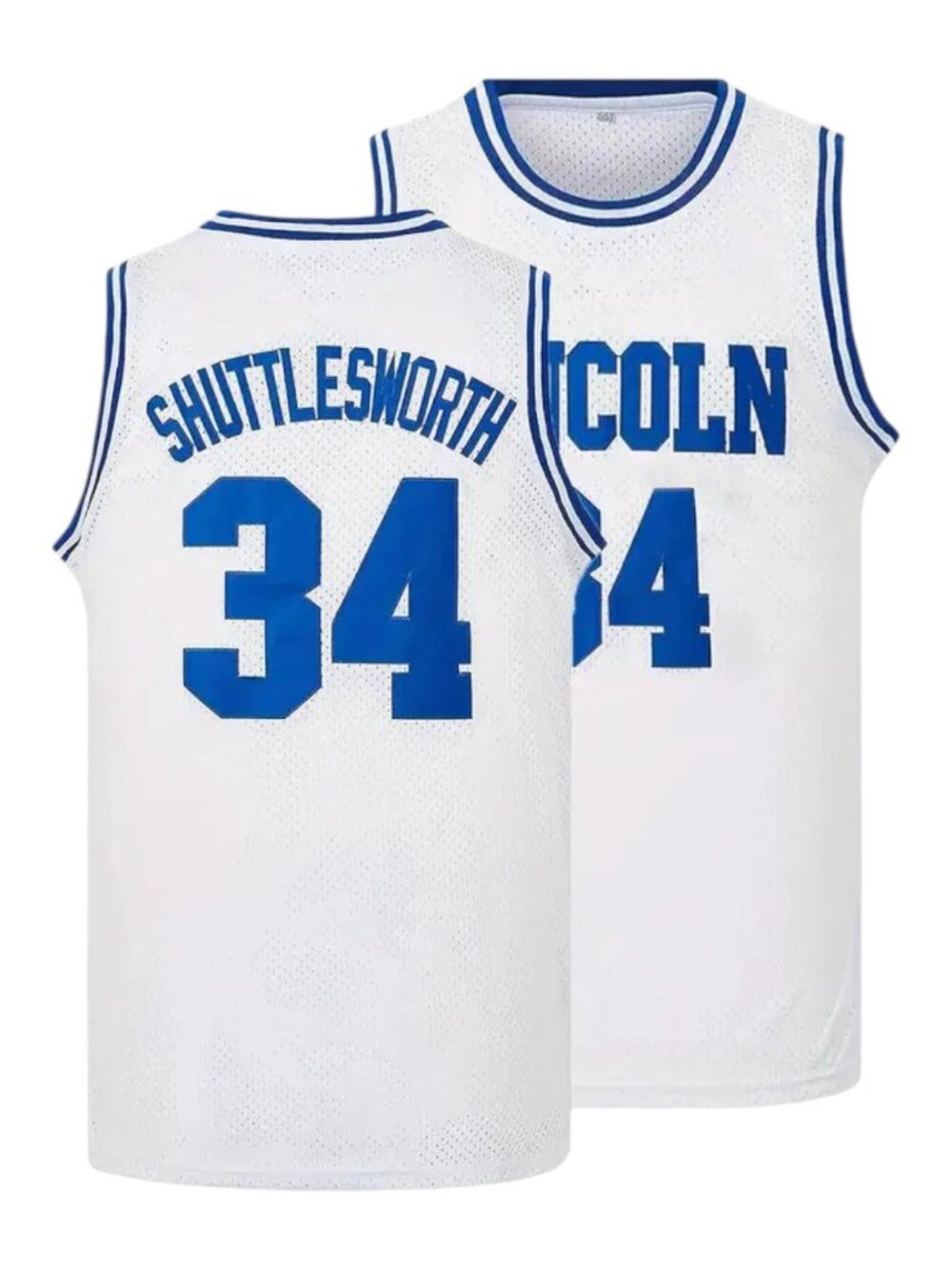 Jesus Shuttlesworth #34 Lincoln Basketball Jersey He Got Game Ray Allen Stitched